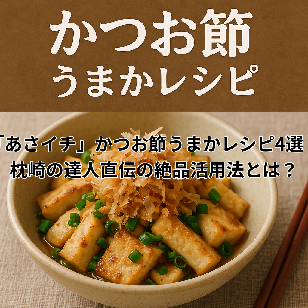 「あさイチ」かつお節うまかレシピ4選!枕崎の達人直伝の絶品活用法とは?