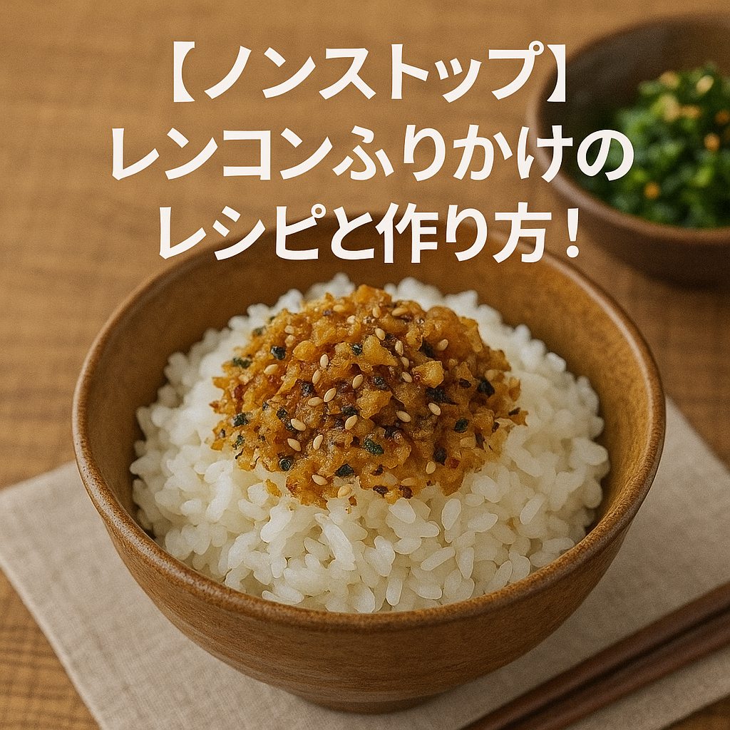 【ノンストップ】レンコンふりかけのレシピと作り方!簡単おいしい絶品ふりかけの秘訣とは?