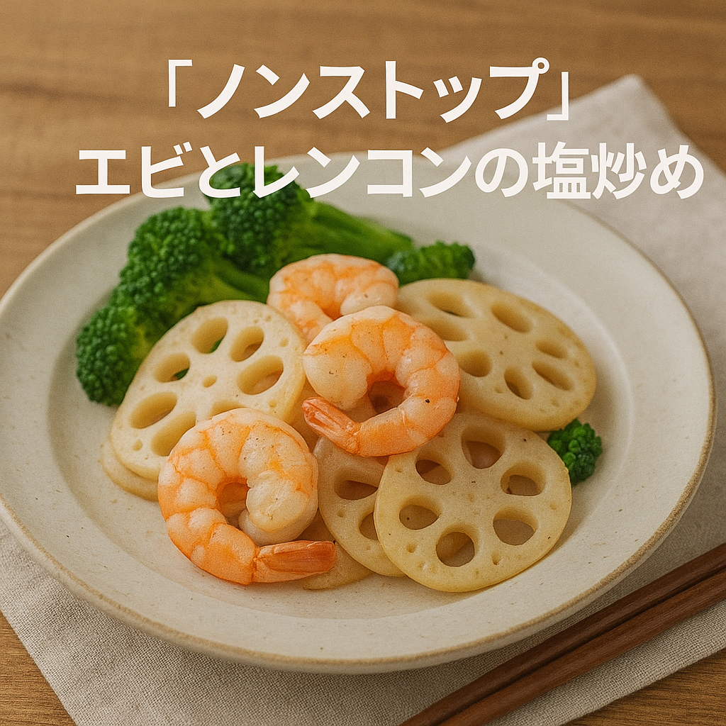 「ノンストップ」エビとレンコンの塩炒めレシピ!笠原将弘シェフ直伝の絶品作り方とは?